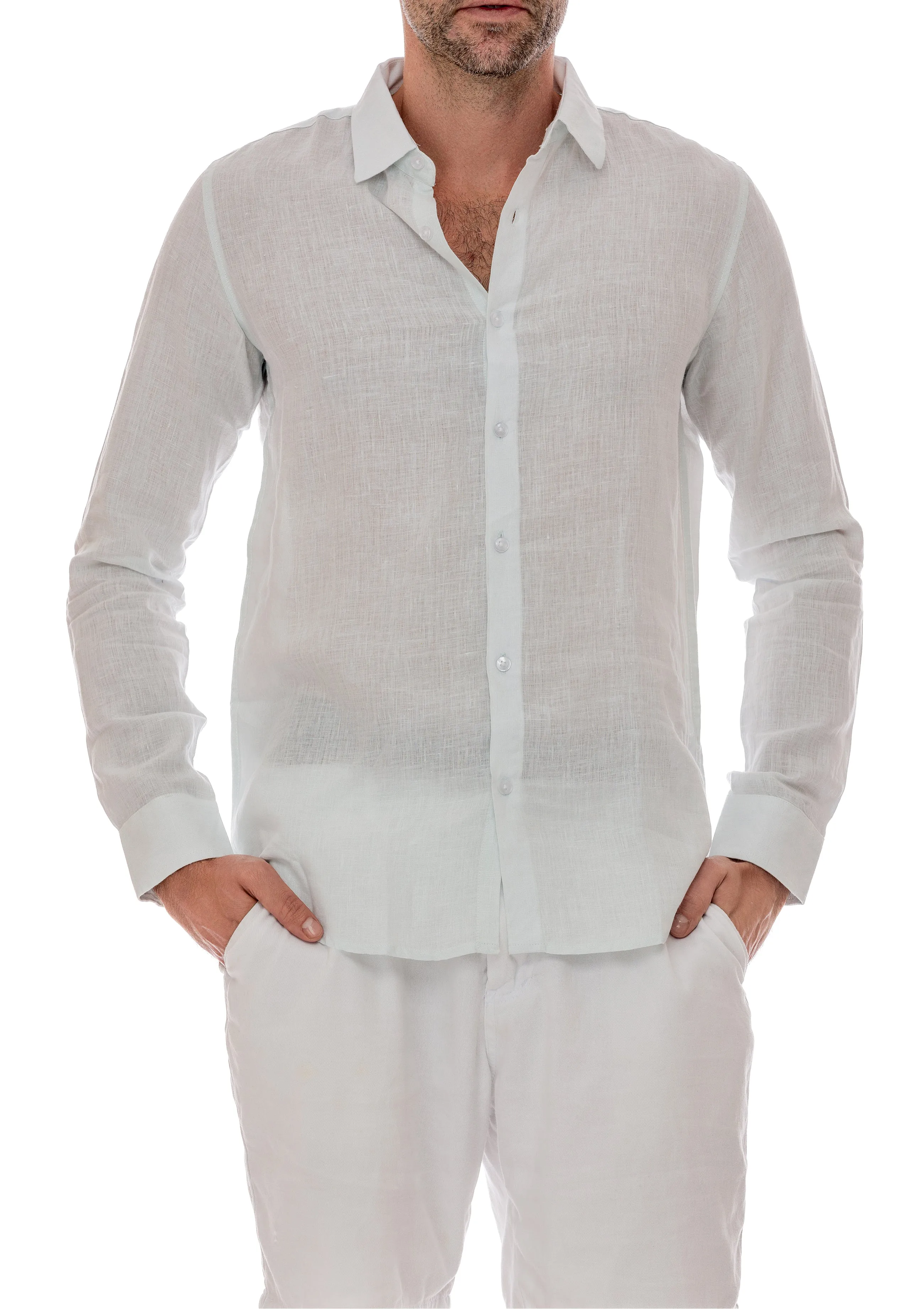 102 linen men shirts solid colors