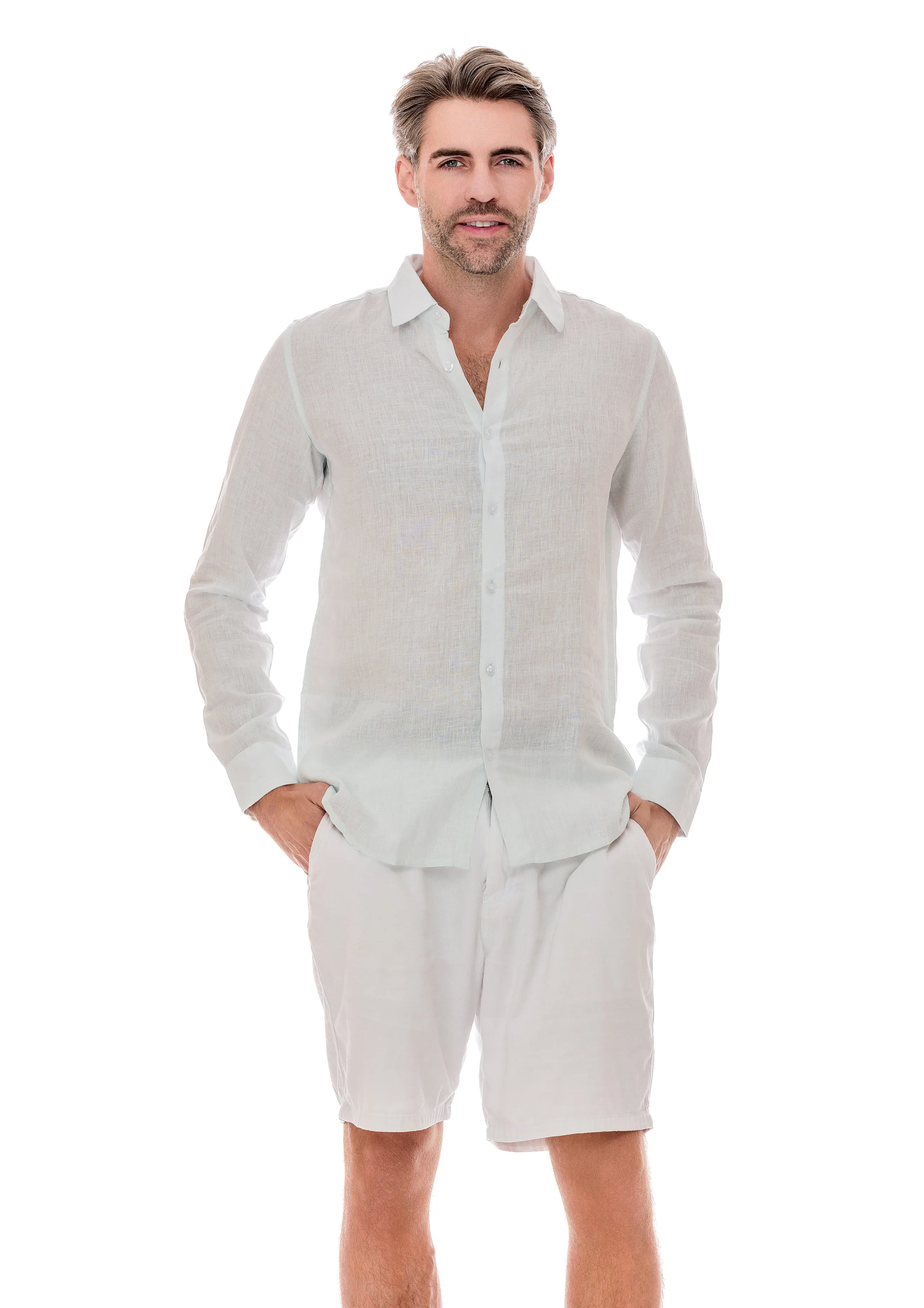 102 linen men shirts solid colors