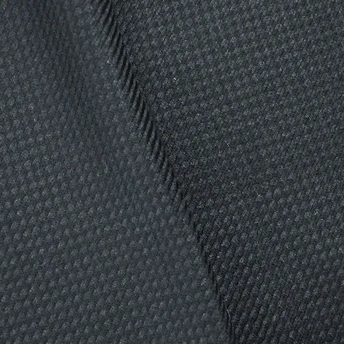 2 YD PC-Black/Deep Gray Wool Blend Woven Twill Suiting Fabric