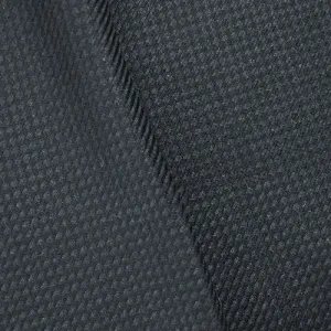 2 YD PC-Black/Deep Gray Wool Blend Woven Twill Suiting Fabric