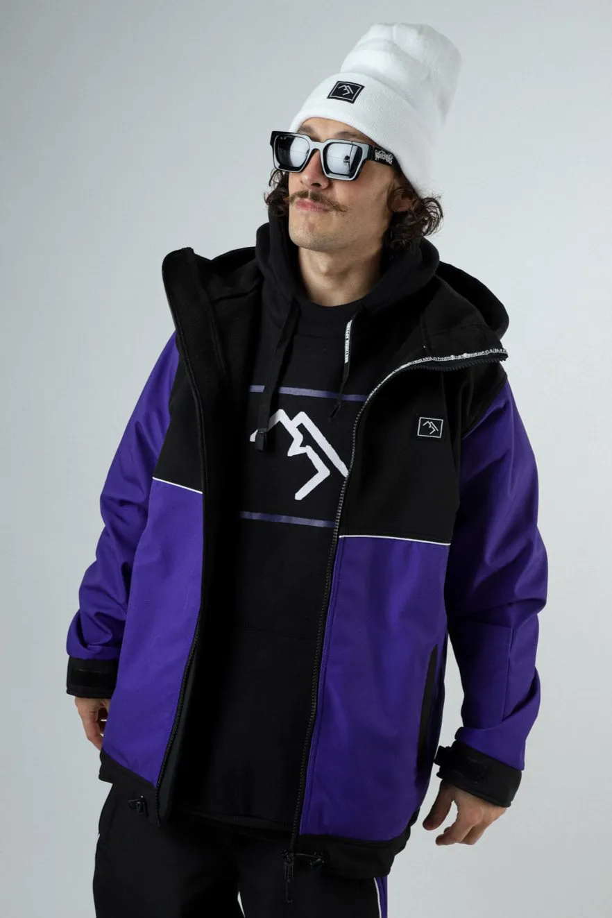 Access Full Zip Jacket - Maxim Violet and Black