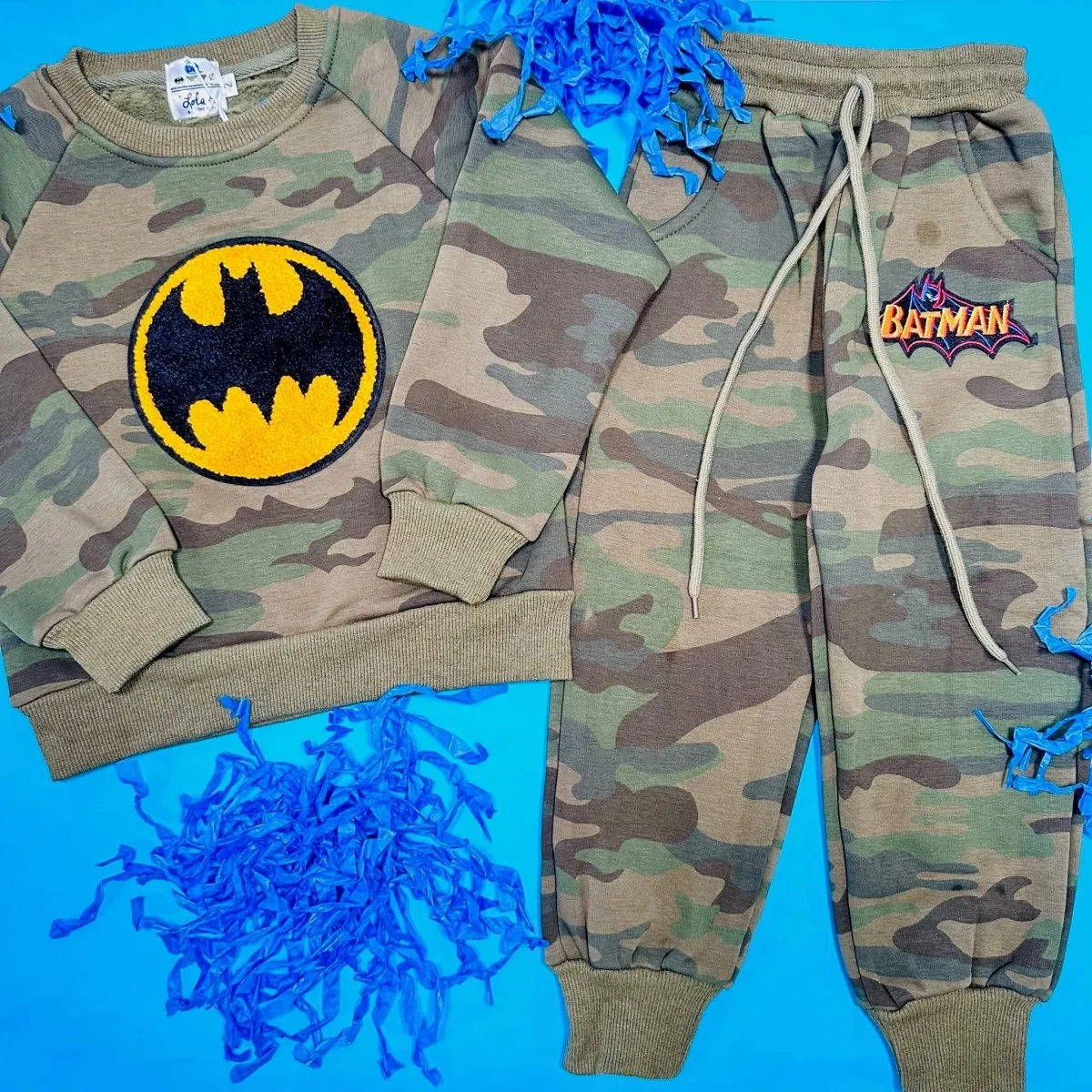 BATMAN CAMO SWEATSHIRT AND SWEATPANTS SET