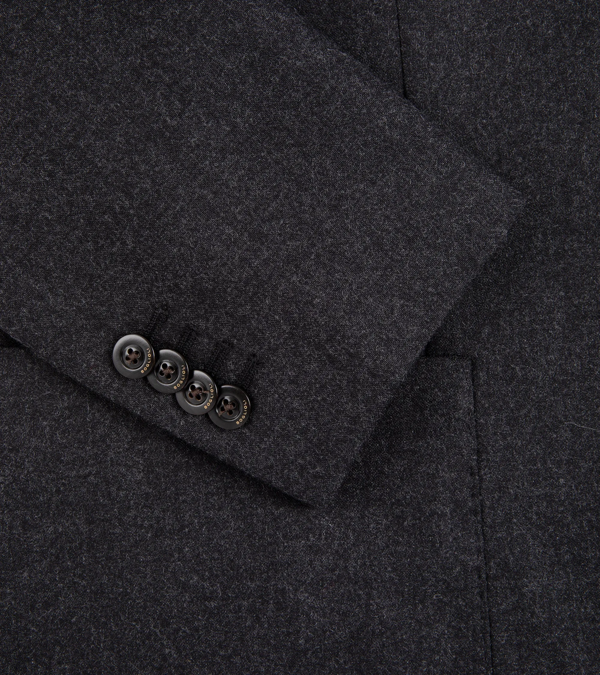 Boglioli Lightweight Wool Travel Suit: Charcoal