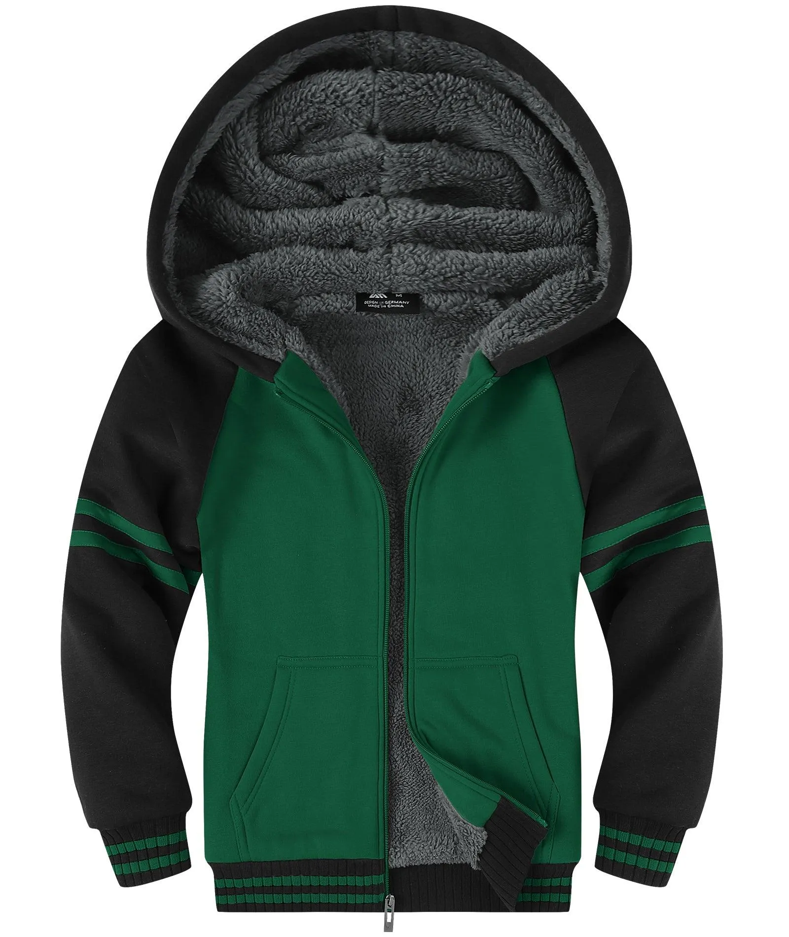 Boy's Zip-Up Fleece Hoodie for 6-15 Years-ZPK005700