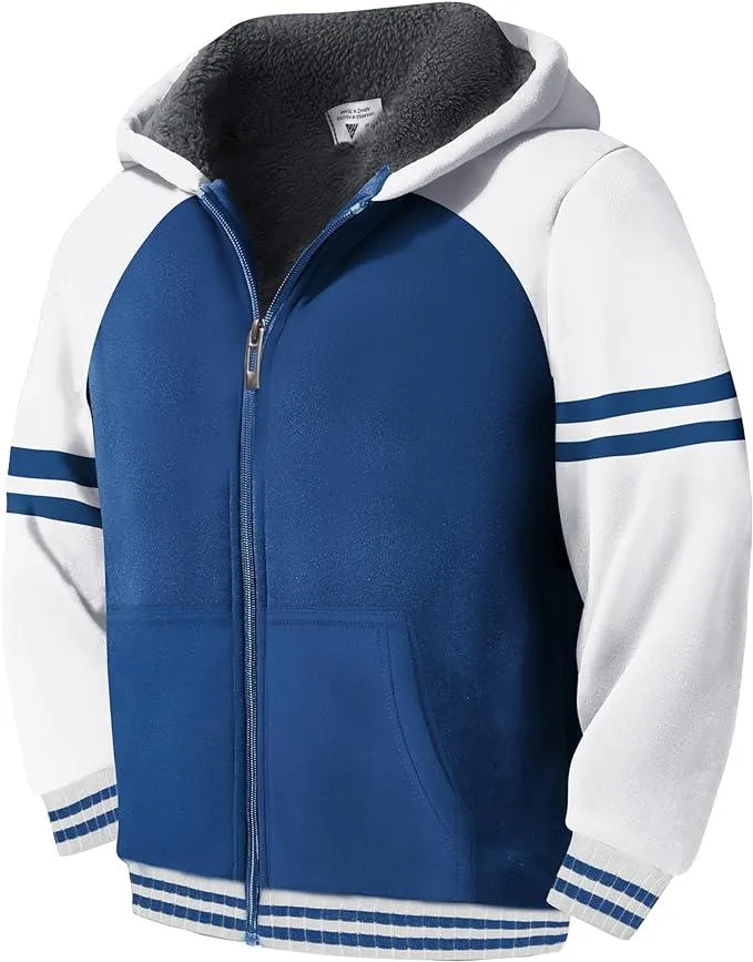 Boy's Zip-Up Fleece Hoodie for 6-15 Years-ZPK005700