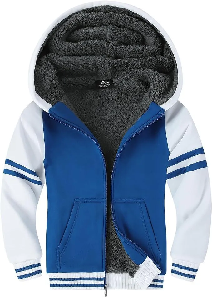 Boy's Zip-Up Fleece Hoodie for 6-15 Years-ZPK005700