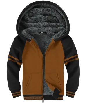 Boy's Zip-Up Fleece Hoodie for 6-15 Years-ZPK005700