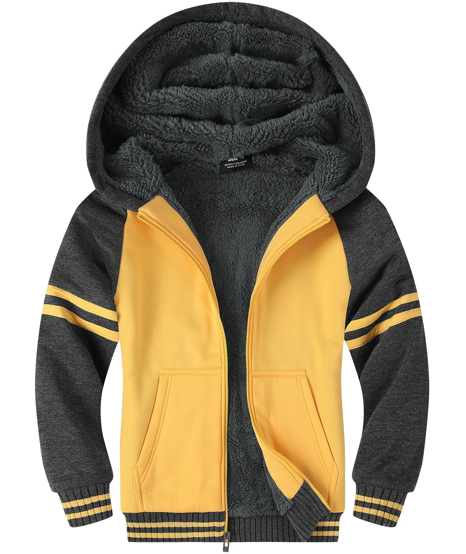 Boy's Zip-Up Fleece Hoodie for 6-15 Years-ZPK005700