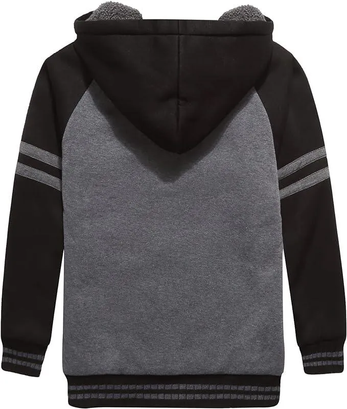 Boy's Zip-Up Fleece Hoodie for 6-15 Years-ZPK005700