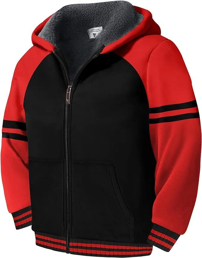 Boy's Zip-Up Fleece Hoodie for 6-15 Years-ZPK005700