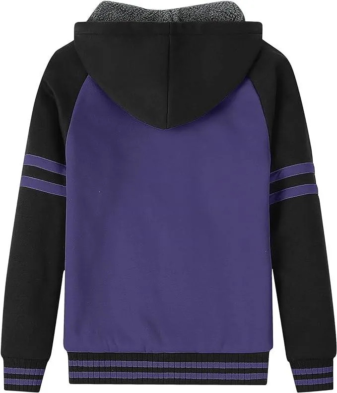 Boy's Zip-Up Fleece Hoodie for 6-15 Years-ZPK005700