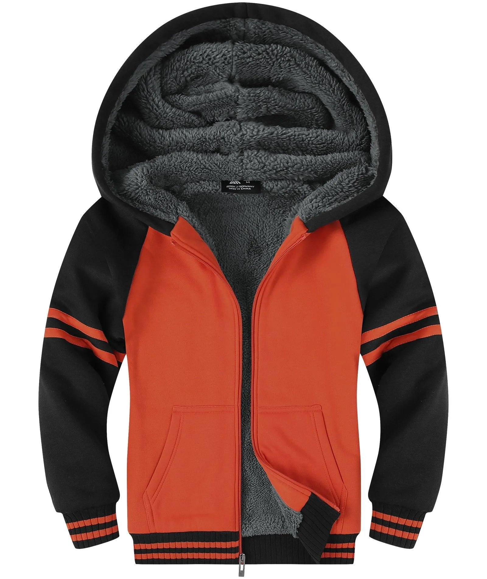 Boy's Zip-Up Fleece Hoodie for 6-15 Years-ZPK005700