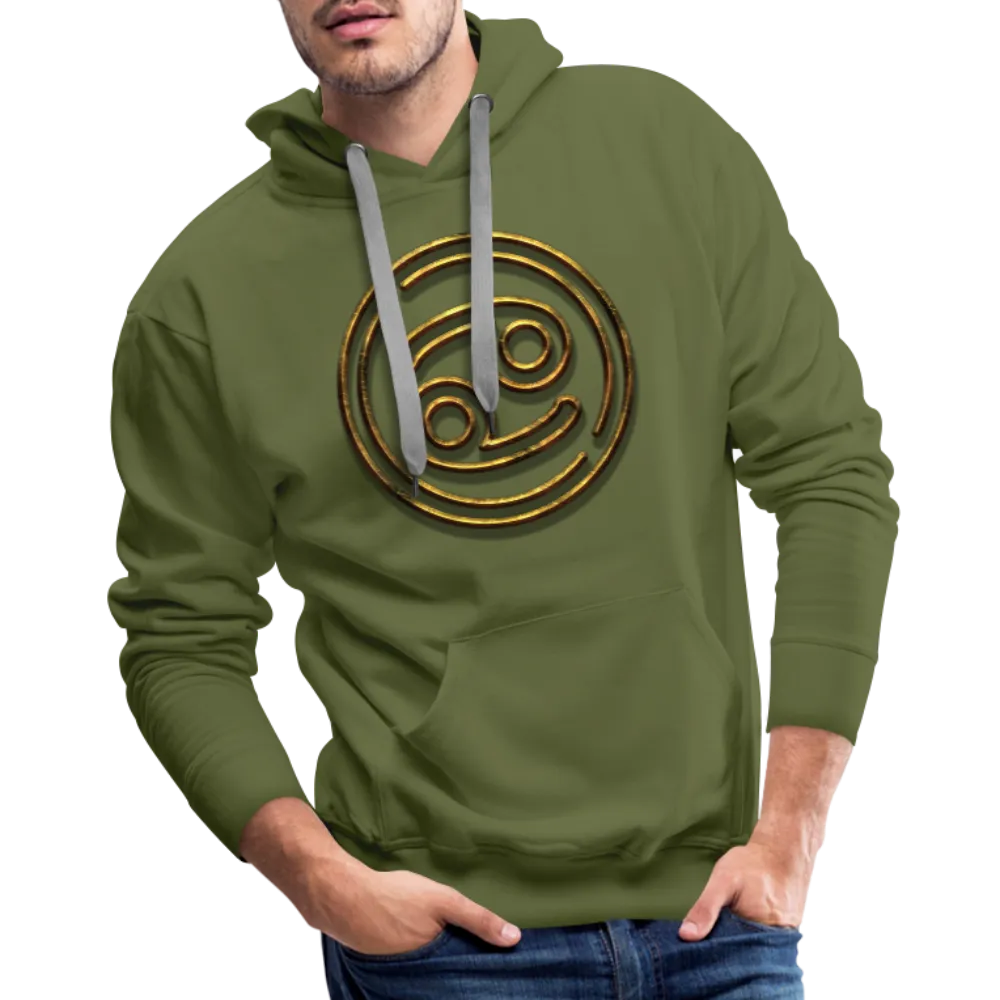 Cancer 3D Gold Men’s Premium Hoodie