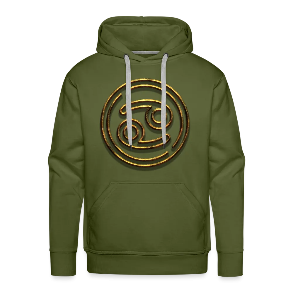 Cancer 3D Gold Men’s Premium Hoodie