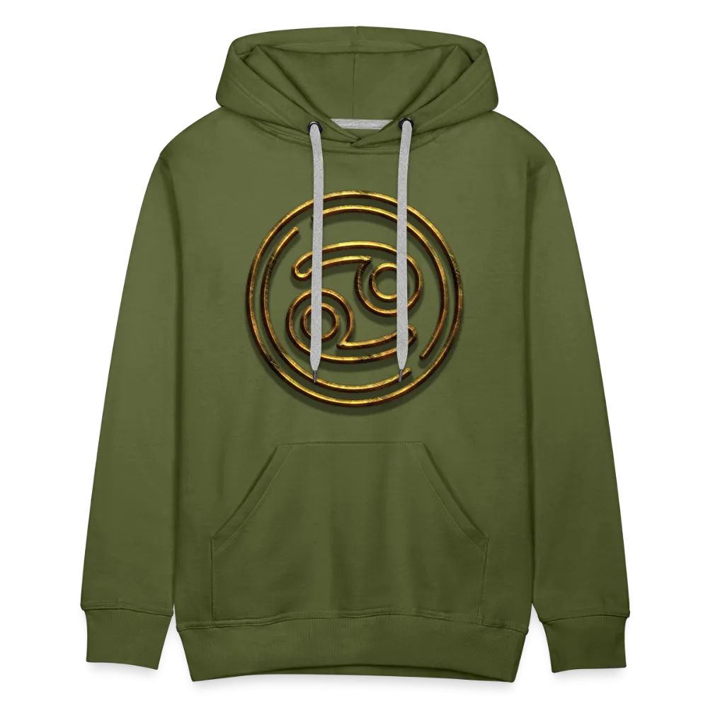 Cancer 3D Gold Men’s Premium Hoodie