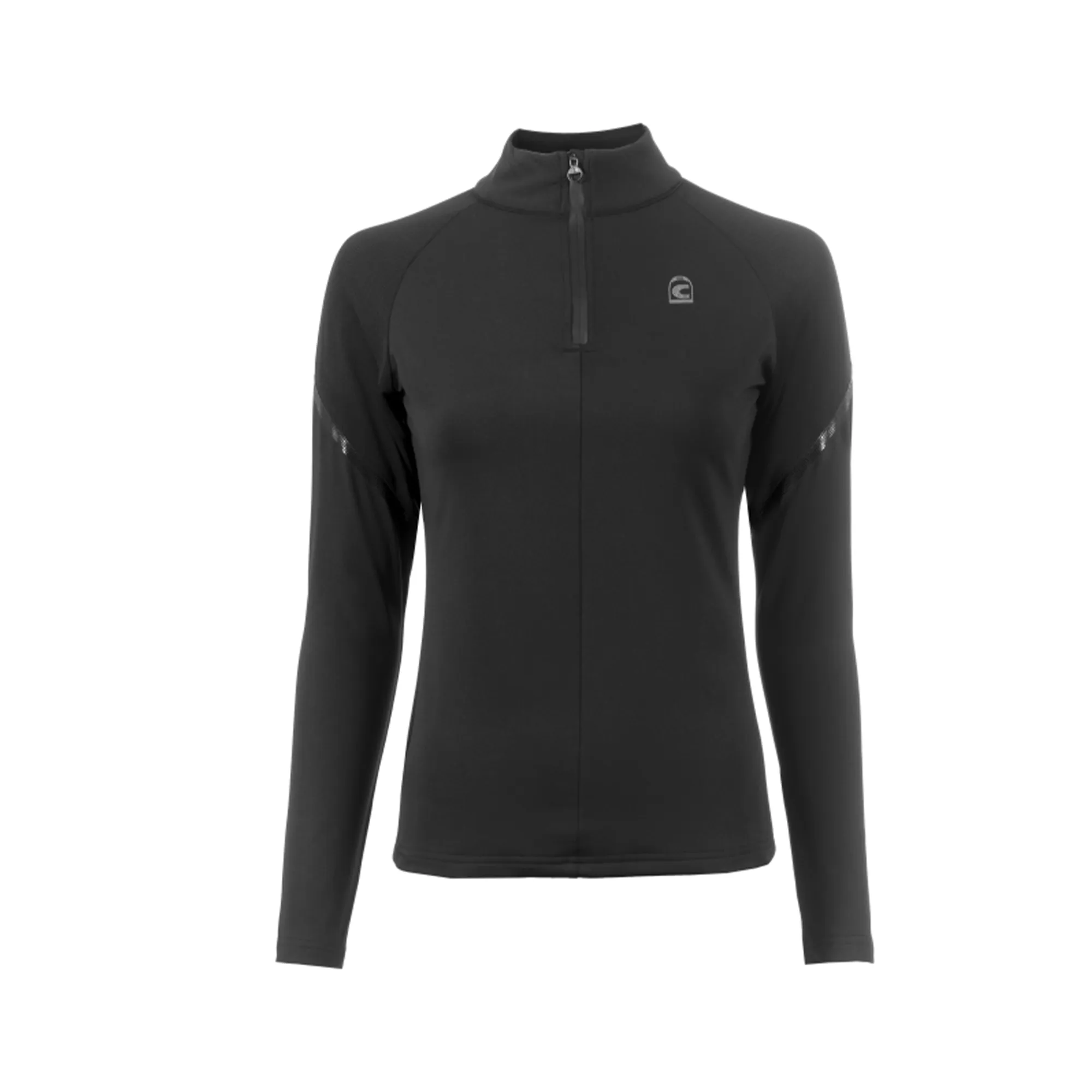 Cavallo CavalMILLA Ladies 1/2 Zip Long Sleeve Training Shirt, Black