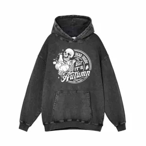 Dead Inside But It's Autumn Vintage Washed Hoodie