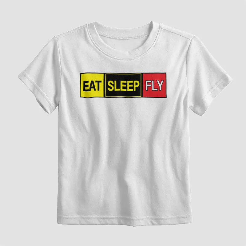 Eat Sleep Fly - Kids T-Shirt