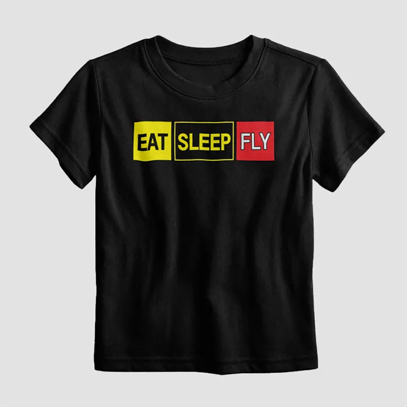 Eat Sleep Fly - Kids T-Shirt