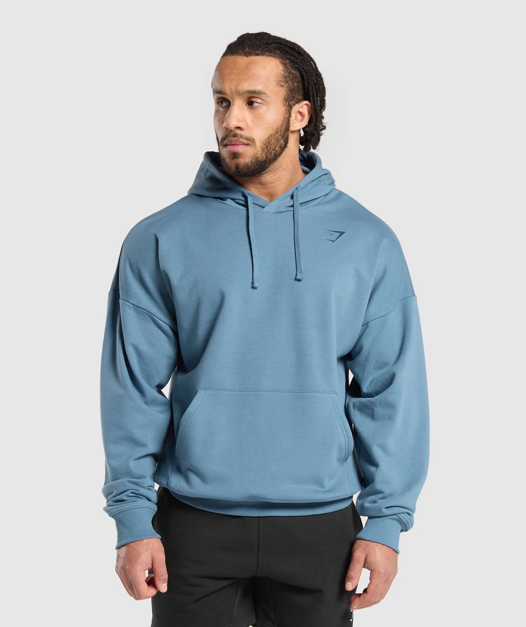 Gymshark Heavy Duty Apparel Hoodie - Faded Blue