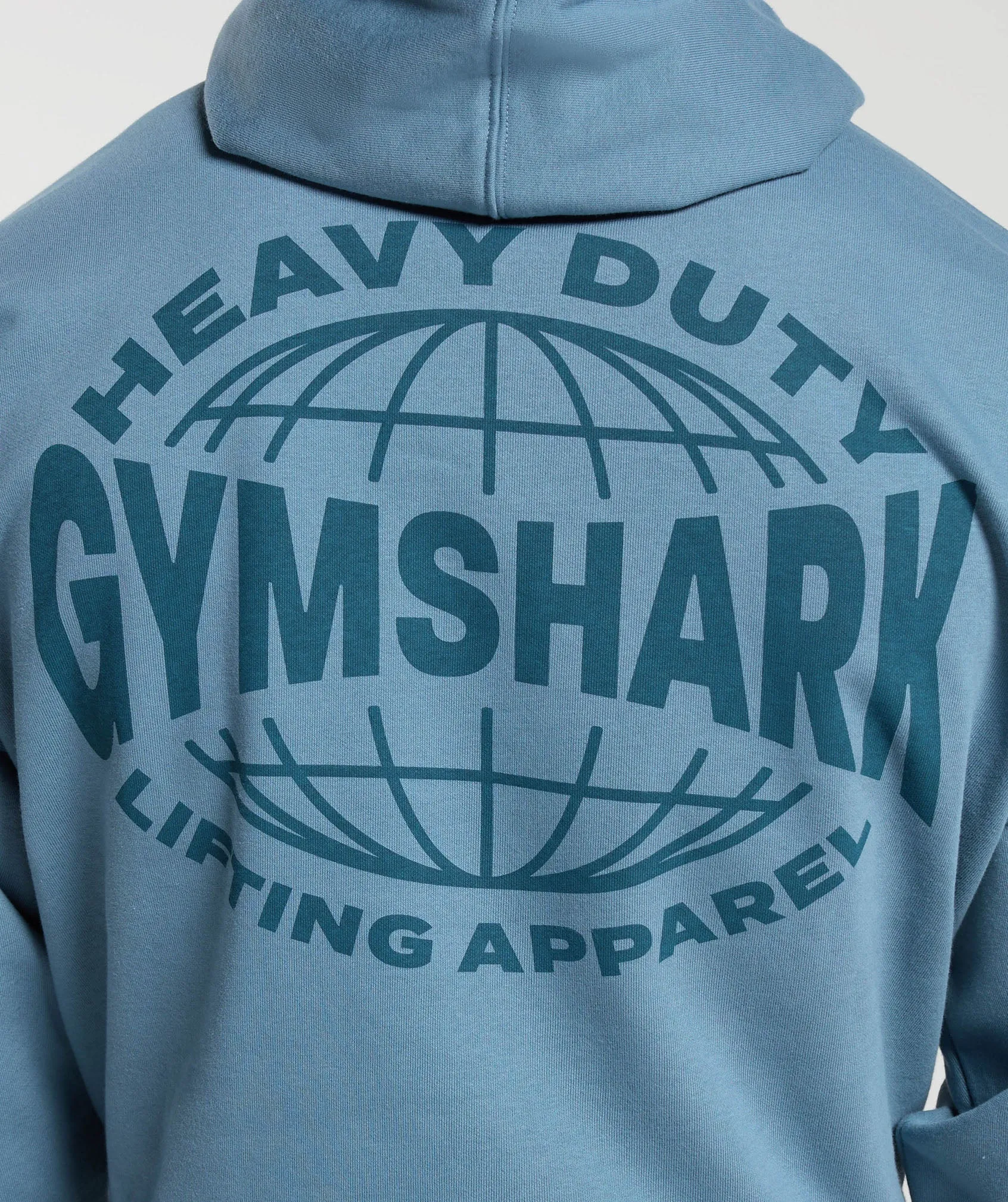 Gymshark Heavy Duty Apparel Hoodie - Faded Blue