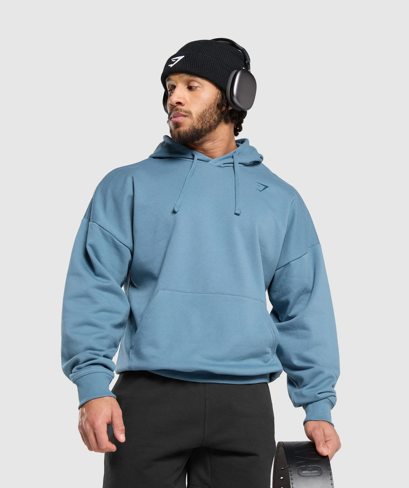 Gymshark Heavy Duty Apparel Hoodie - Faded Blue