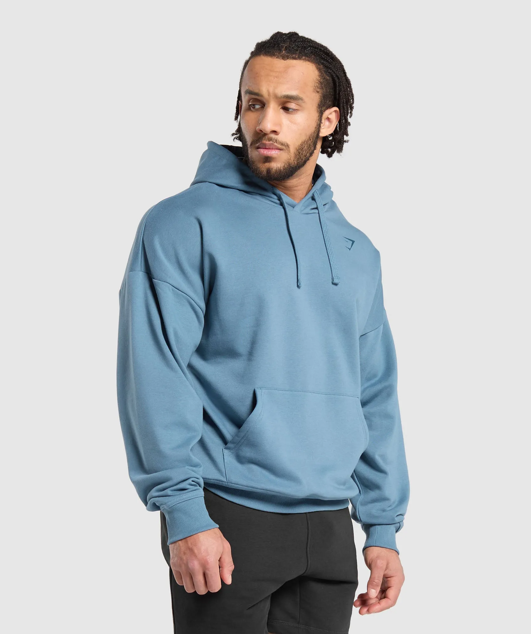 Gymshark Heavy Duty Apparel Hoodie - Faded Blue