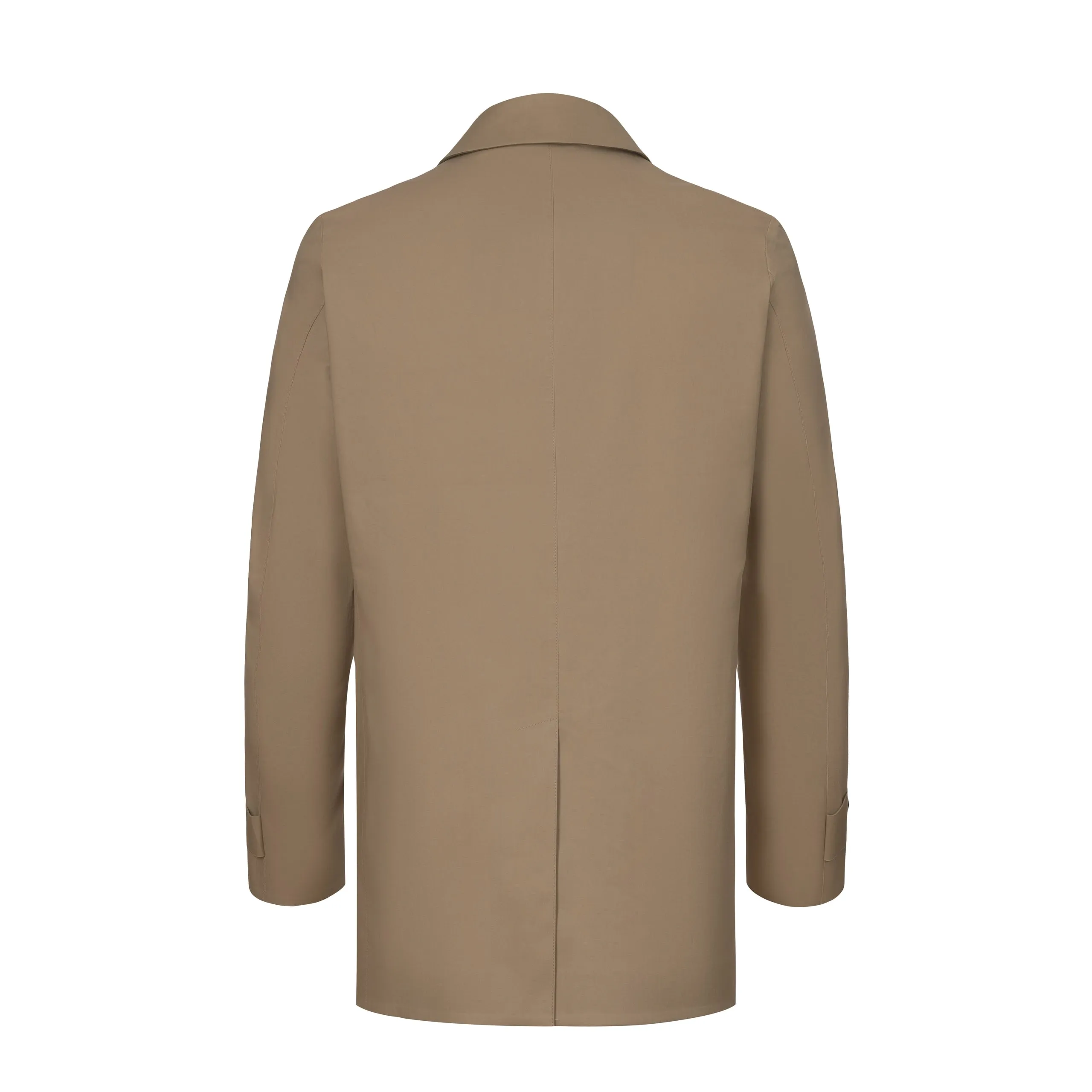 Heat-Sealed Waterproof Coat in Light Khaki