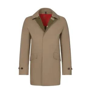 Heat-Sealed Waterproof Coat in Light Khaki