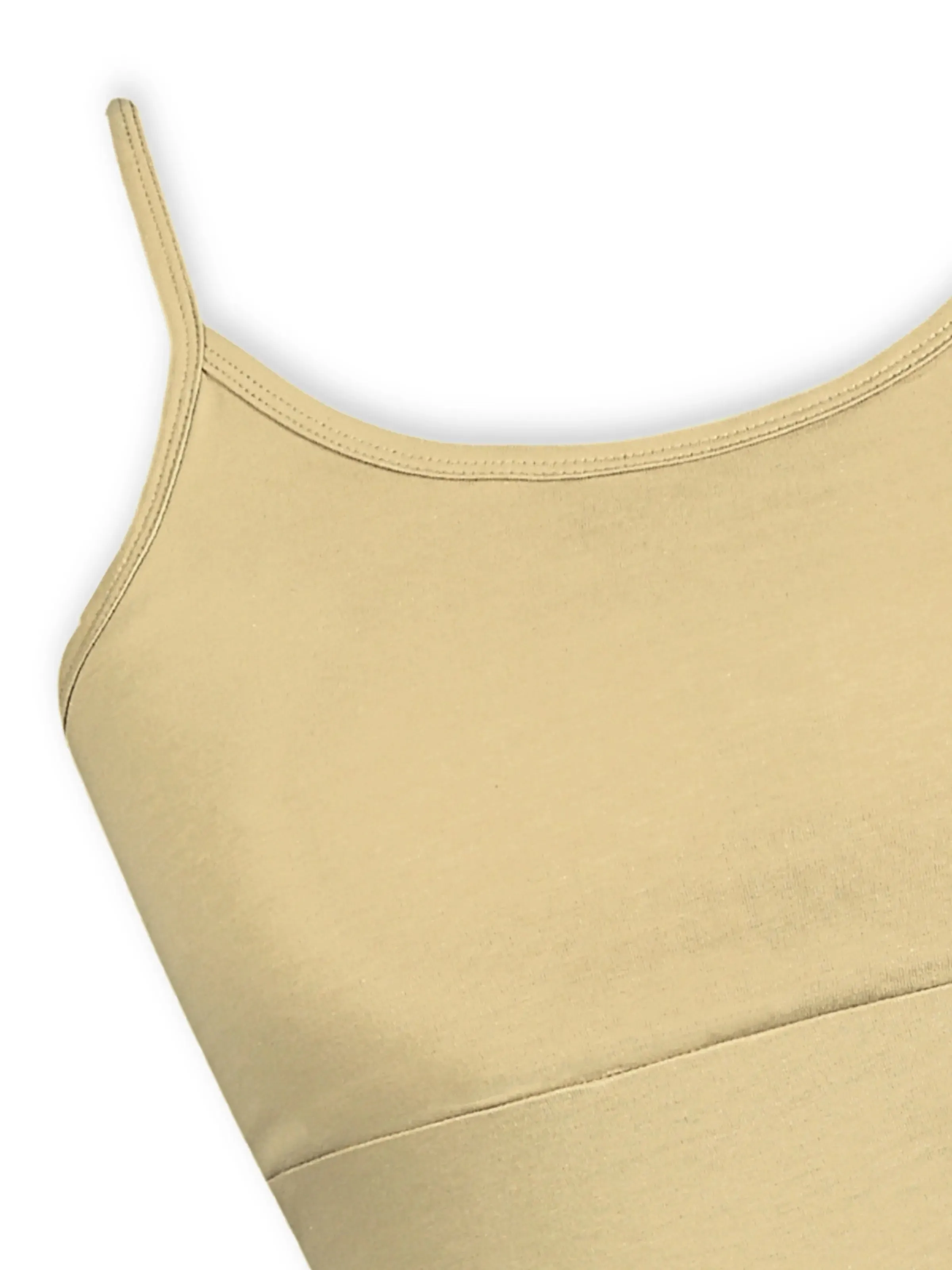 High Coverage Skin Tone Cotton Starter Camisole Bra with Adjustable Straps Pack-of-1