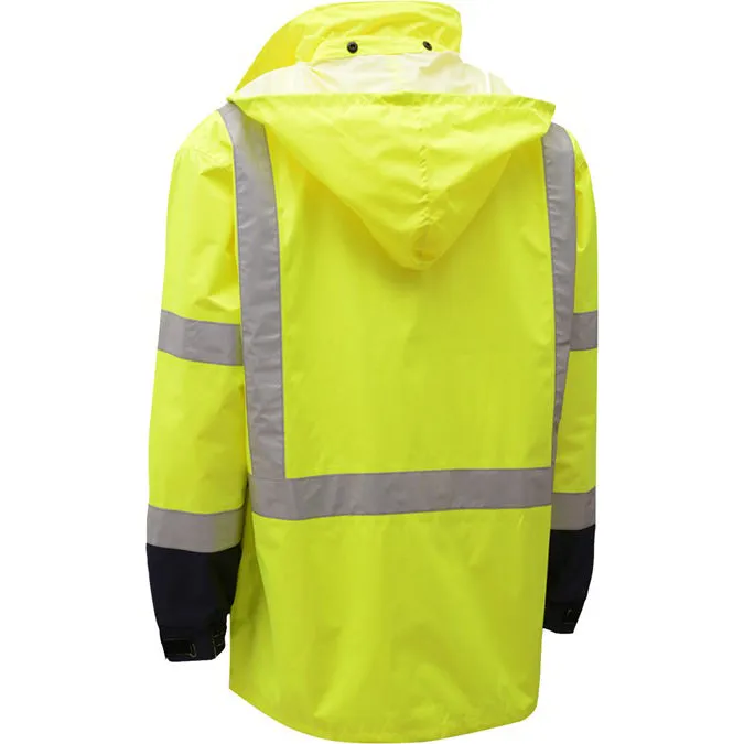 High Vis Class 3 Rain Jacket 6003