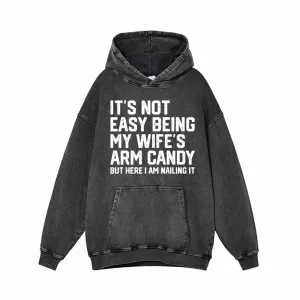 It's Not Easy Being Vintage Washed Hoodie Sweatshirt