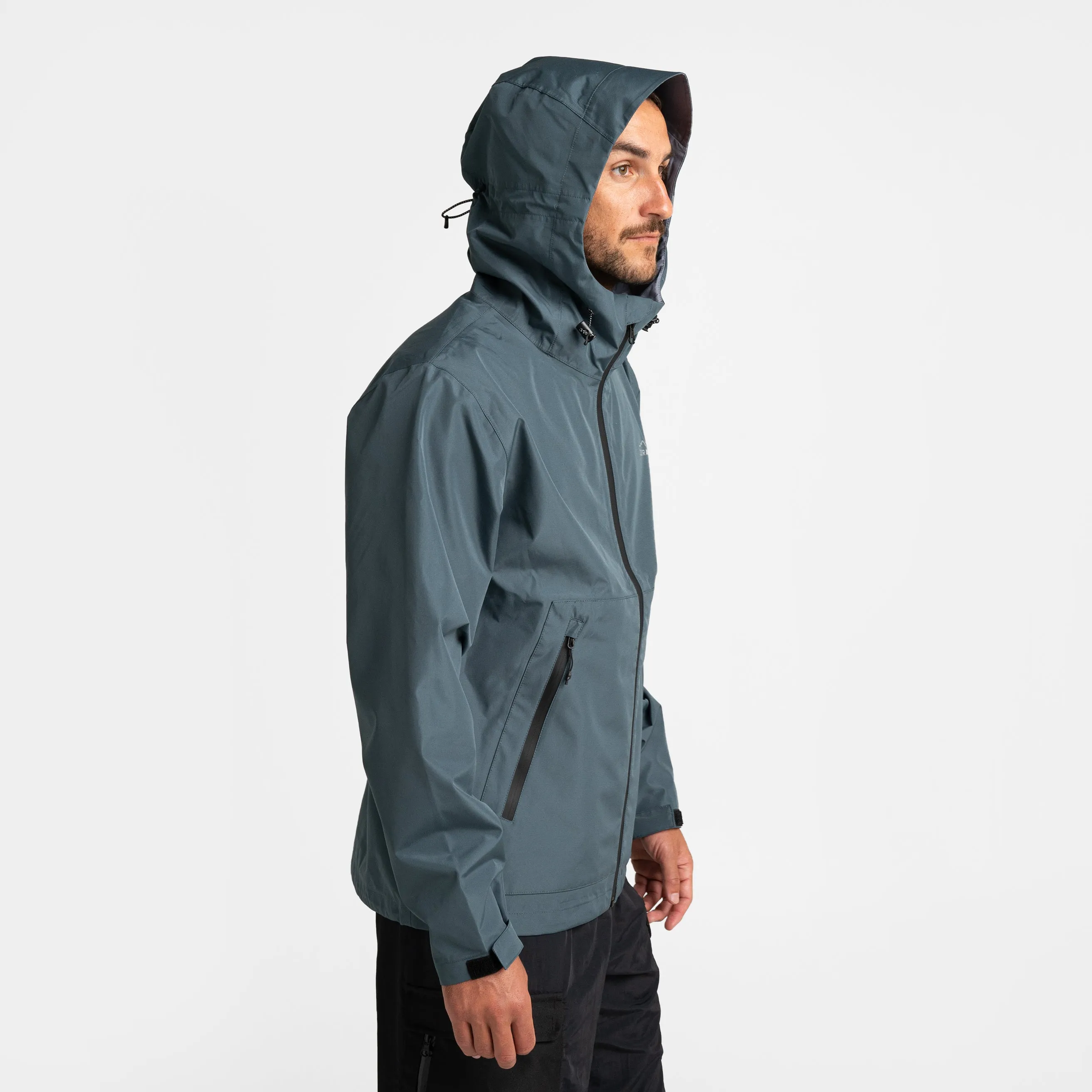 Mens Horizon 3L Rain Jacket Blue Lake