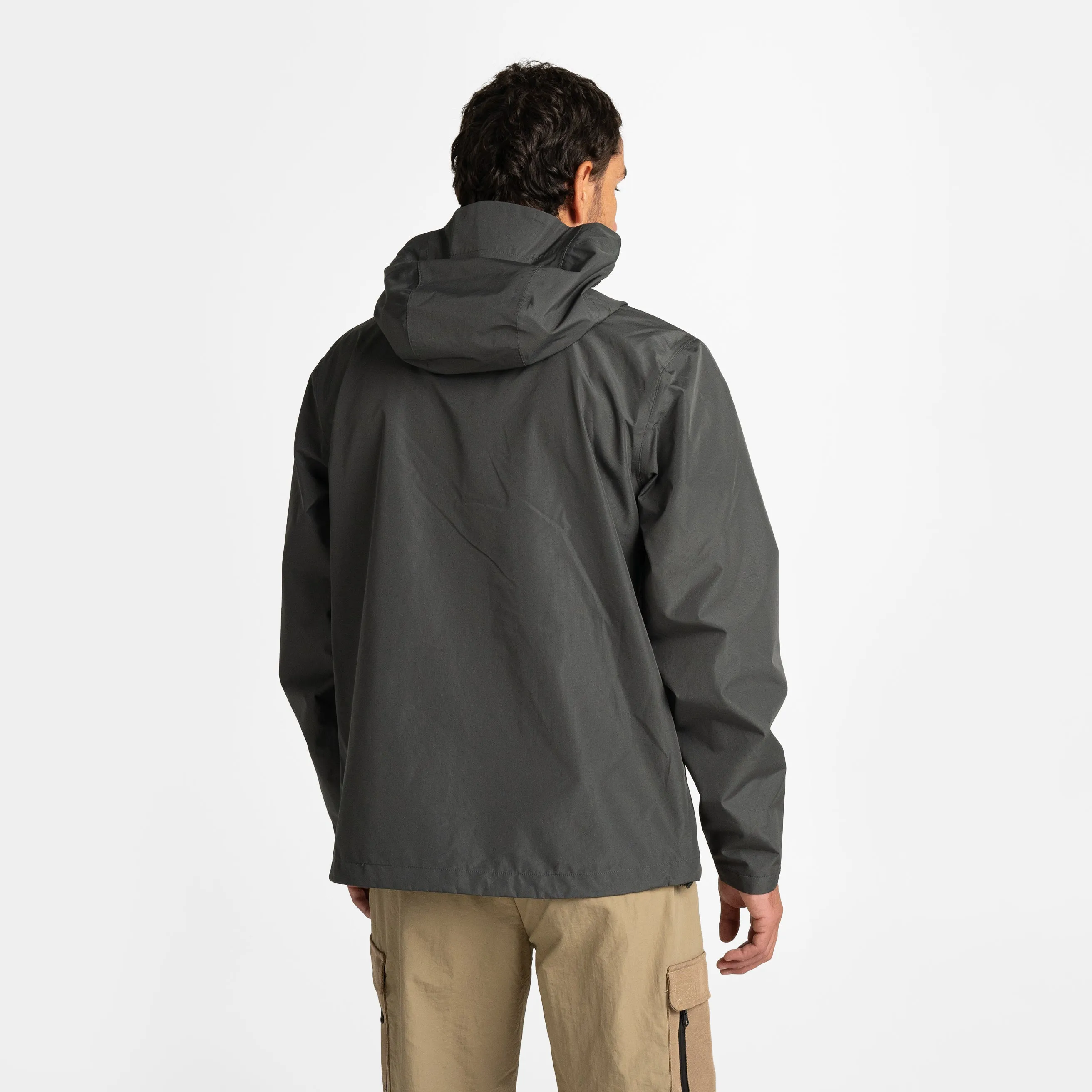 Mens Horizon 3L Rain Jacket Charcoal