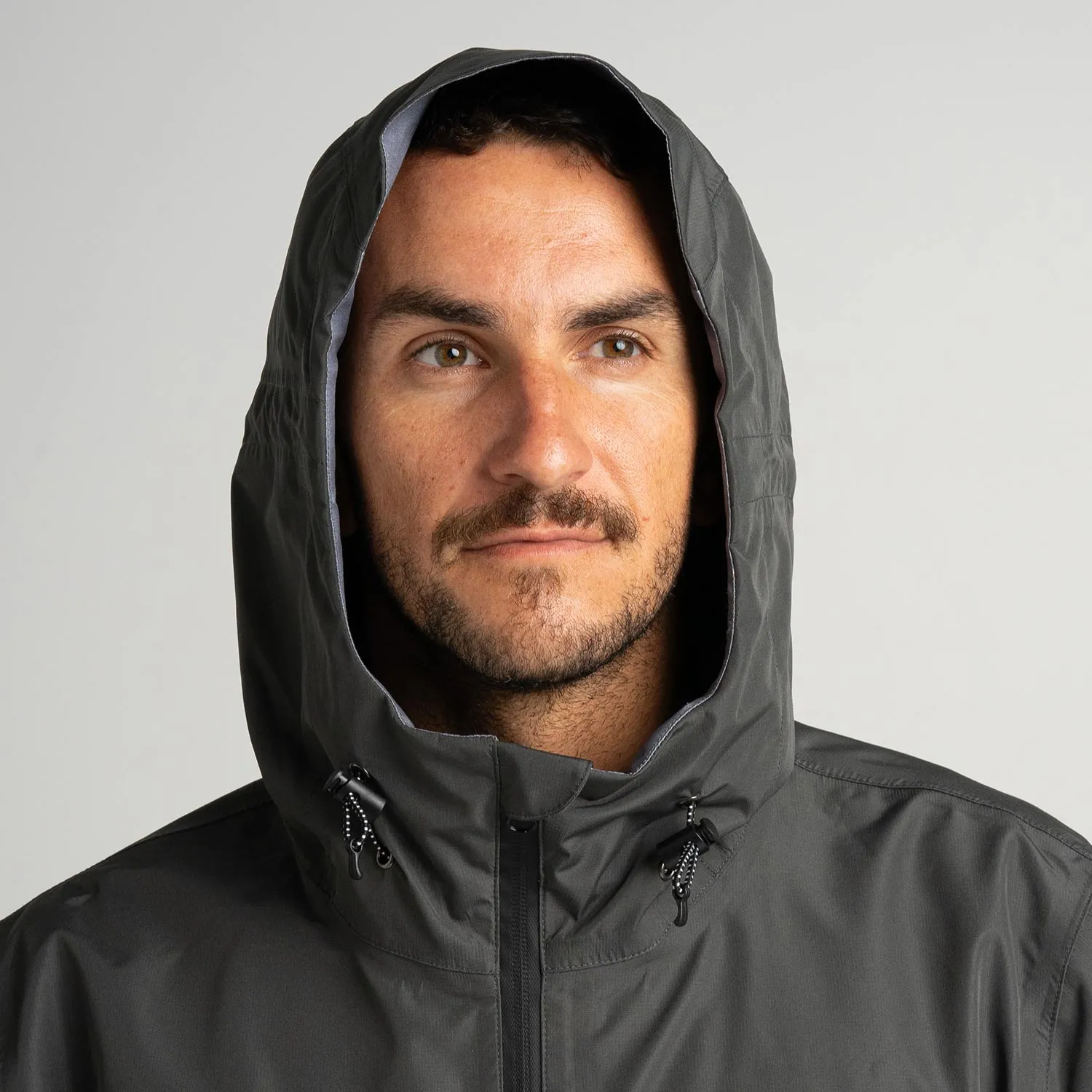 Mens Horizon 3L Rain Jacket Charcoal