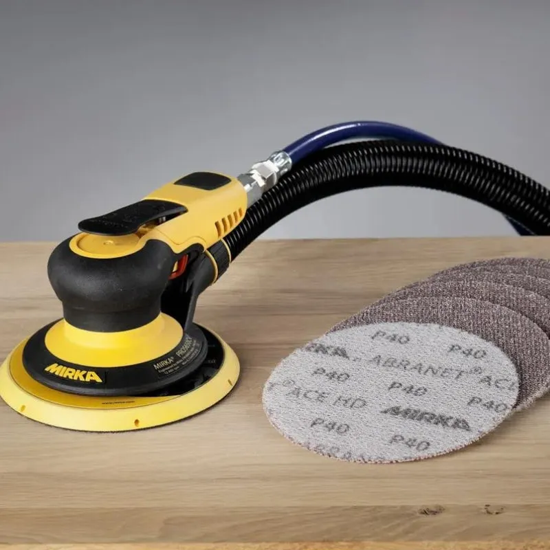 MIRKA PROS 650CV 150mm 5mm Orbit Pneumatic Sander Central Vacuum