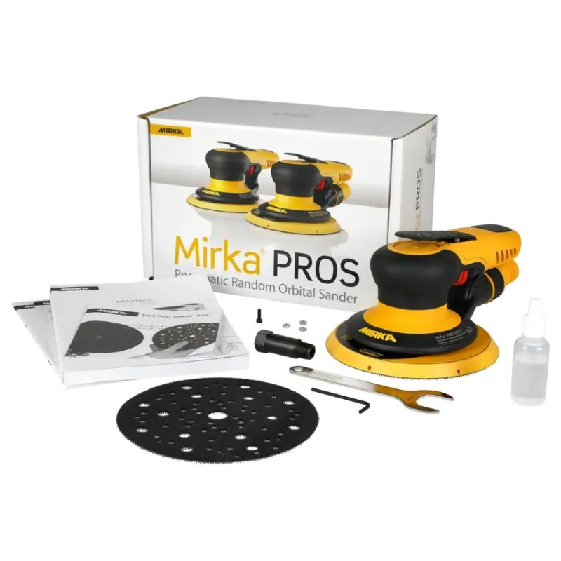 MIRKA PROS 650CV 150mm 5mm Orbit Pneumatic Sander Central Vacuum