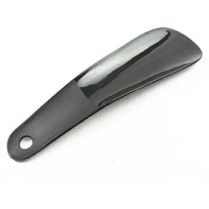 One-pair 12cm Professional Black Plastic Shoe Horn