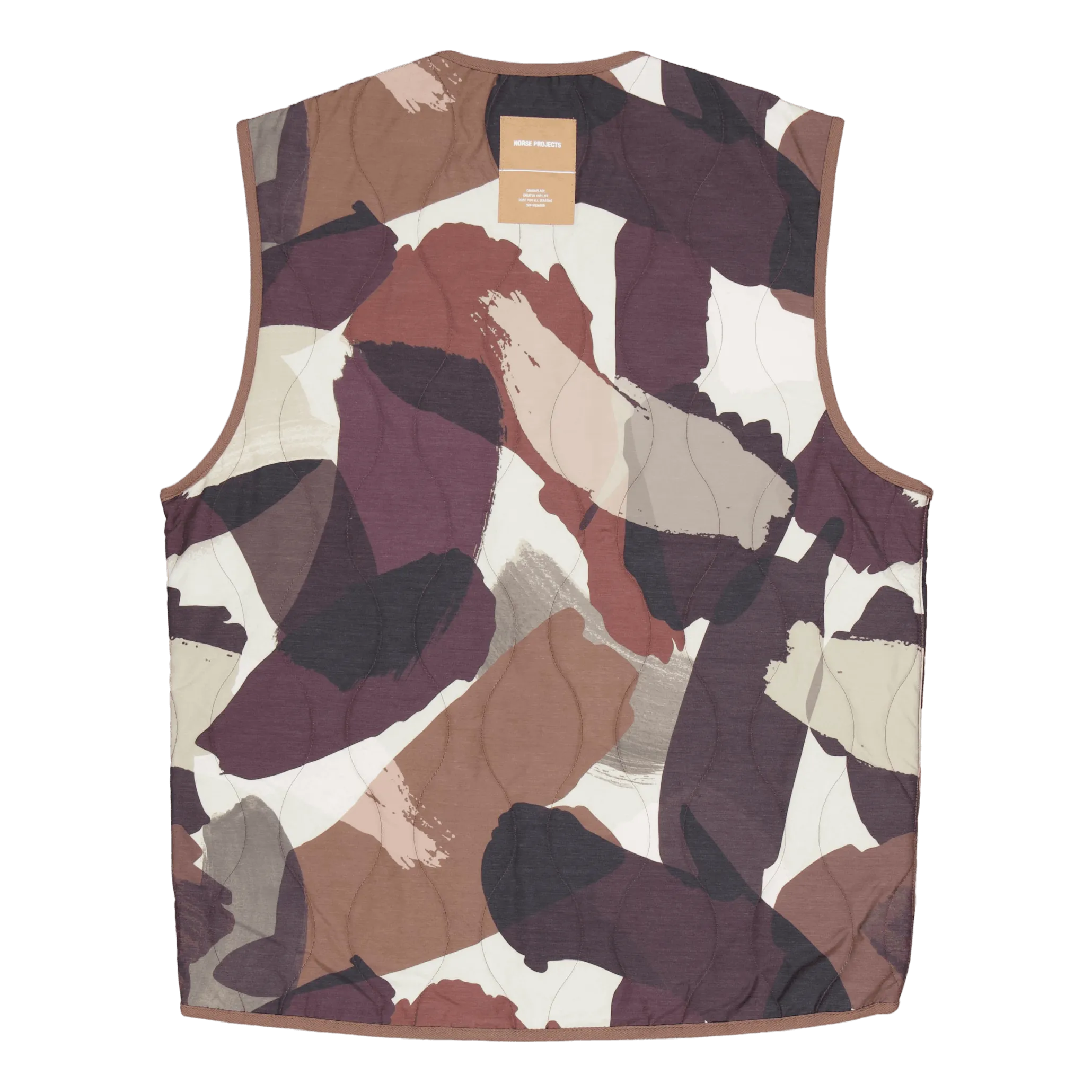 Peter Camo Nylon Insulated Ves Espresso