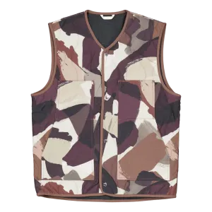 Peter Camo Nylon Insulated Ves Espresso