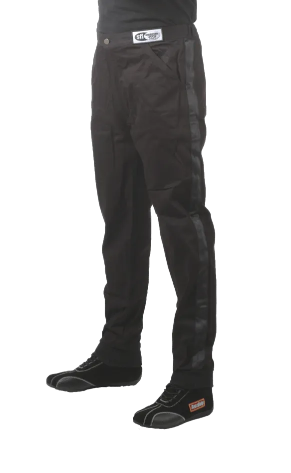 RaceQuip Single Layer Fire Suit Pants - Black - 2XL - 112007