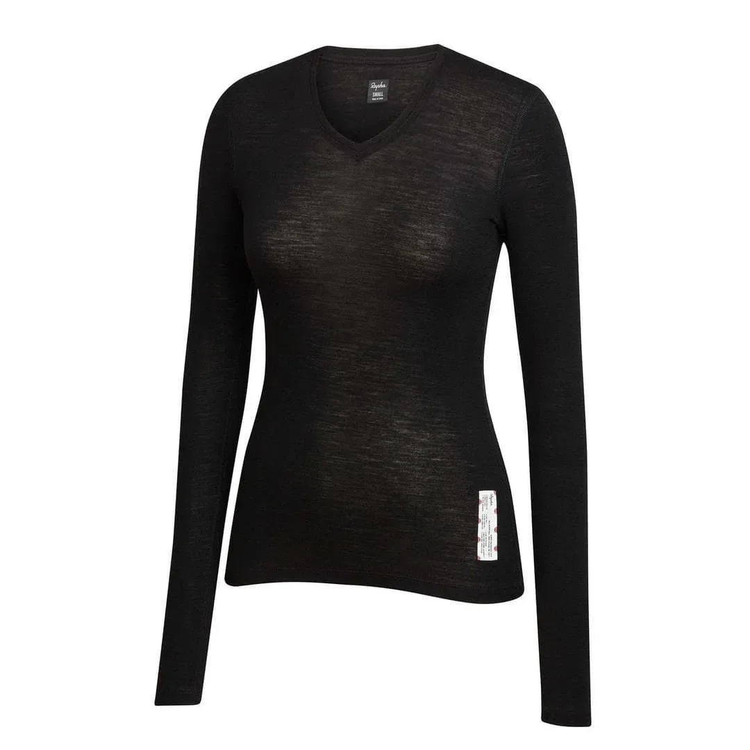 RAPHA Women Merino Base Layer Long sleeve - Black