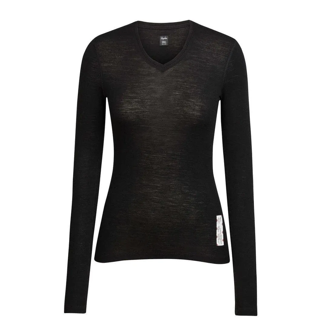 RAPHA Women Merino Base Layer Long sleeve - Black