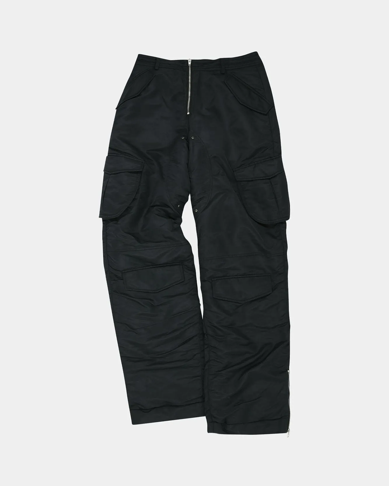 REVERSIBLE PADDED CARGO PANTS apa730m(BLACK)