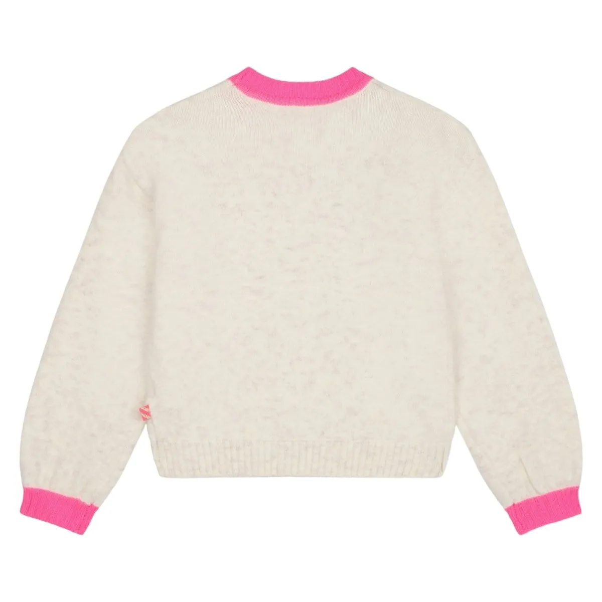 SEQUIN HEART KNIT SWEATER