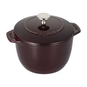 Staub 1004823 Cast Iron 1.5-qt Petite French Oven, Grenadine