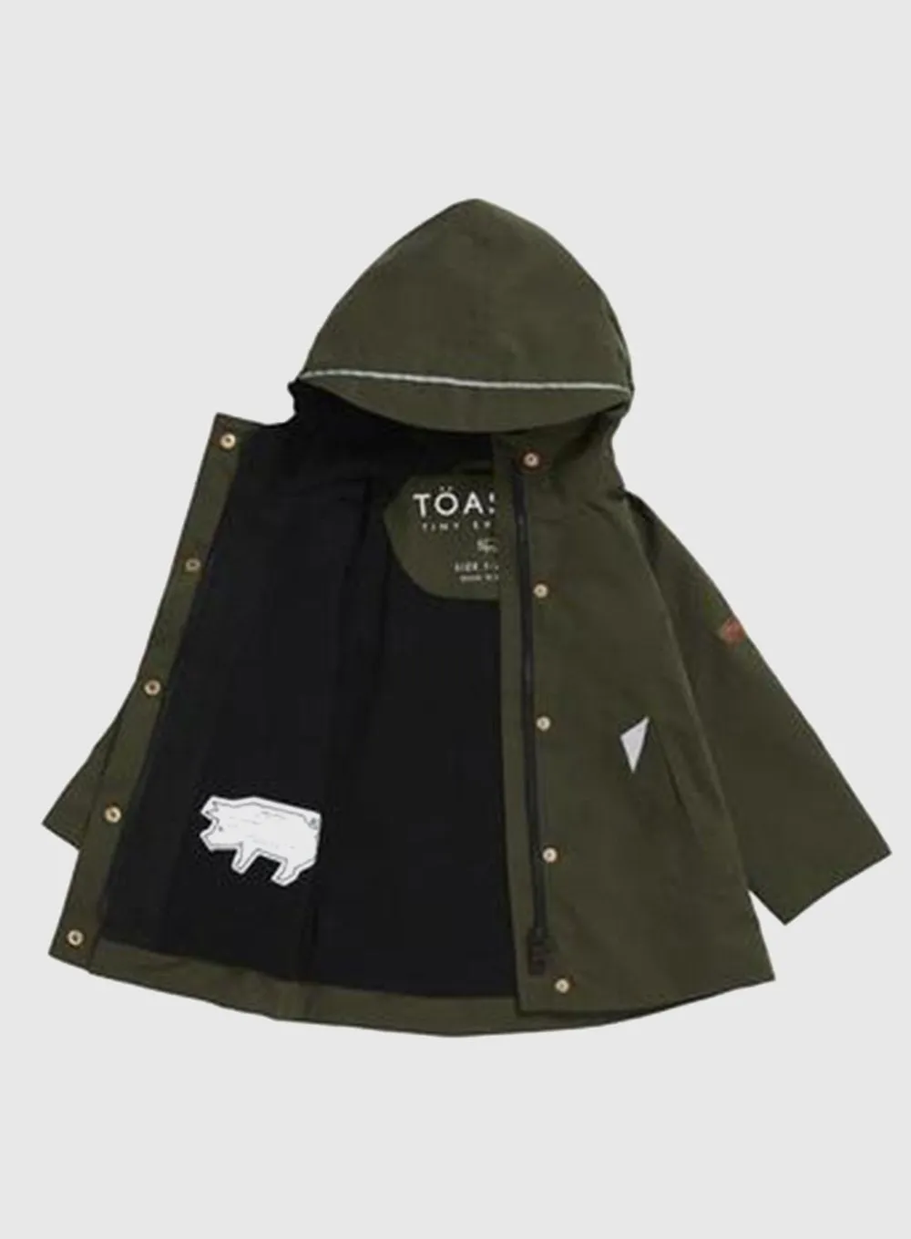 Toastie Waterproof Raincoat in Olive