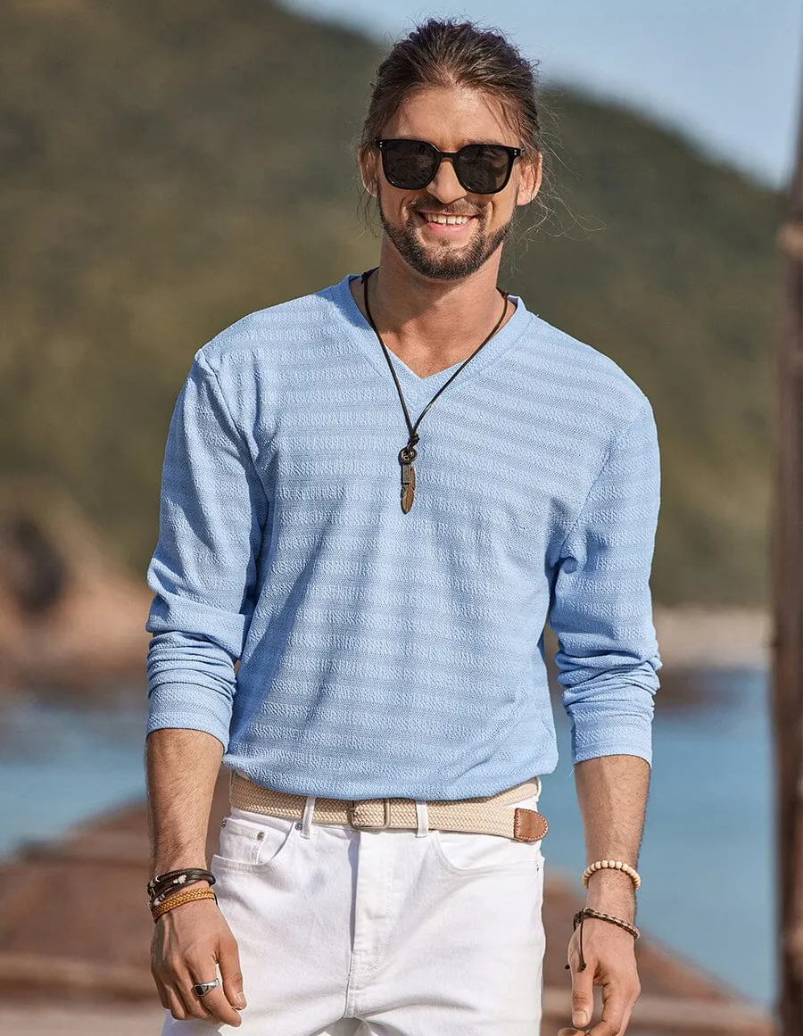 V-neck Long Sleeves Shirt