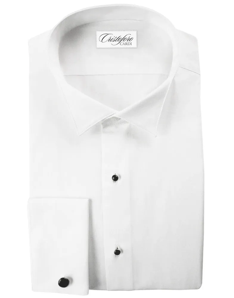 White Wing Collar Big & Tall Tuxedo Shirt - NON PLEATED - Made from 100% Cotton